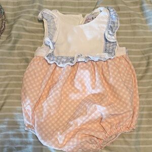 Sophie and Lucas Peach and Blue Diaper Cover